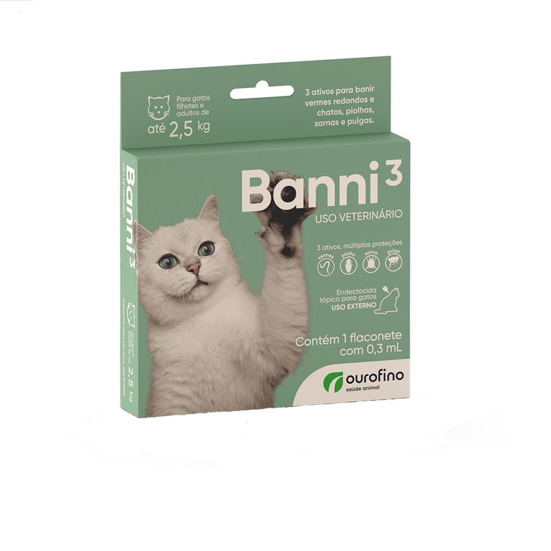 Banni Ourofino Gatos Até 2,5kg