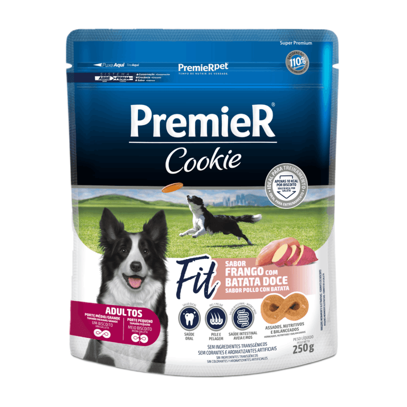 Cookie Premier Fit Frango com Batata Doce 250g