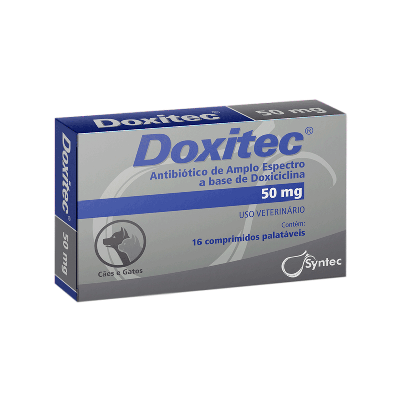 Antibiótico Doxitec Syntec 50mg C/16 Comprimidos