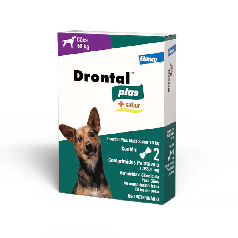 Drontal Plus Sabor Carne 10 Kg 4 Cp