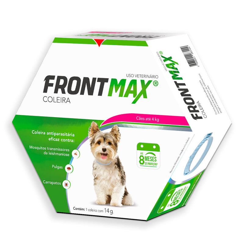 Coleira Anti Pulgas Cachorro Ate 4kg Frontmax 1un