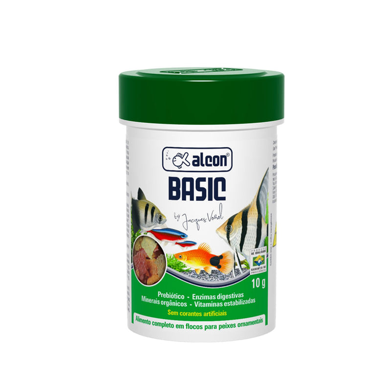 Alcon Basic 10g Em Flocos Para Peixes Ornamentais