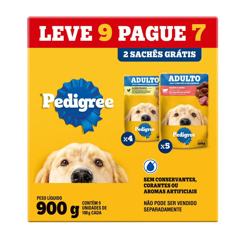 Ração Úmida Sachê Pedigree Cães Filhotes Sabor Carne Ao Molho - 100g