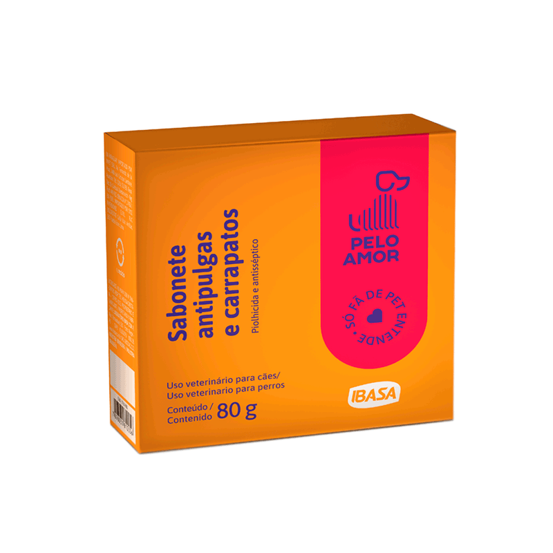 Sabonete Ibasa Anti Pulgas e Carrapatos 80g