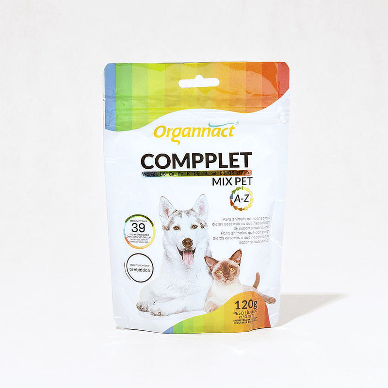 Suplemento Vitamínico Compplet Mix Pet a-Z Organnact 60g