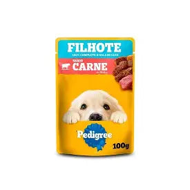Ração Úmida Sachê Pedigree Cães Filhotes Sabor Carne Ao Molho - 100g