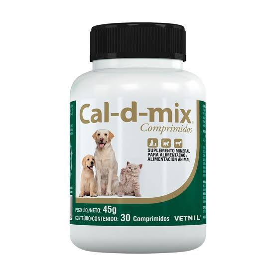 Suplemento Cal-D-Mix Vetnil com 30 Comprimidos