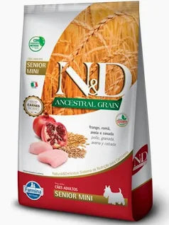 Ração Farmina N&D Ancestral Grain Frango Romã Para Cães Sênior Raças Pequenas 800g