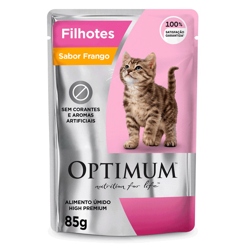 Sachê Optimum Gatos Castrados Salmão 85g