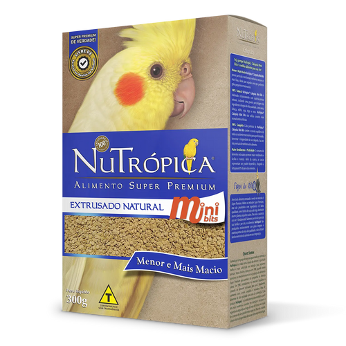 Alimento Extrusado Megazoo Para Calopsita e Periquito 300g Natural