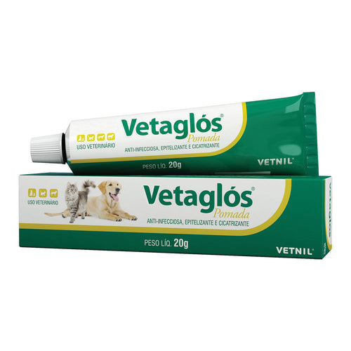 Vetaglós Pomada 20g, Anti-infecciosa, Epitelizante E Cicatrizante