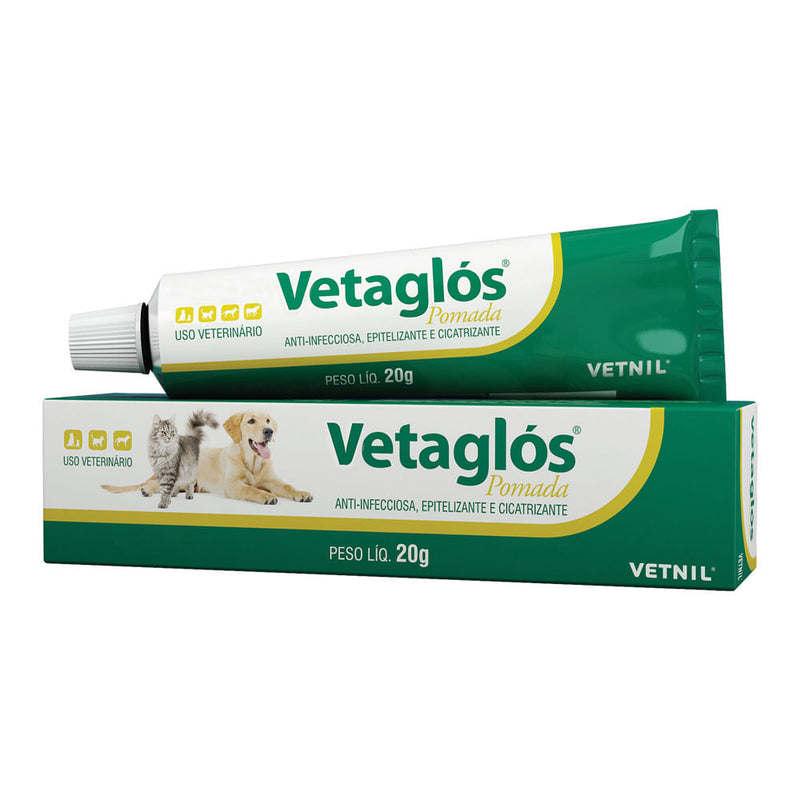 Vetaglós Pomada 20g, Anti-infecciosa, Epitelizante E Cicatrizante