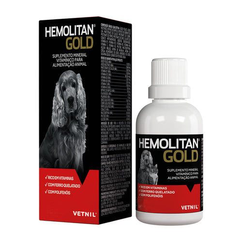 Suplemento Vetnil Hemolitan Gold 30ml