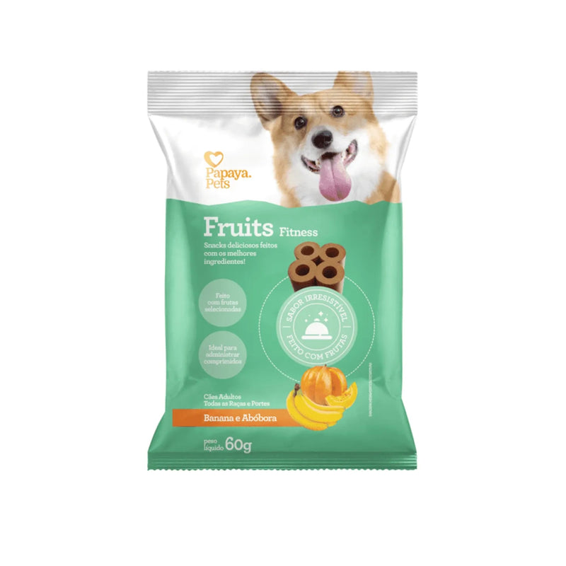 Petisco Spin Fit Para Cães Banana, Abóbora e Aveia 50g