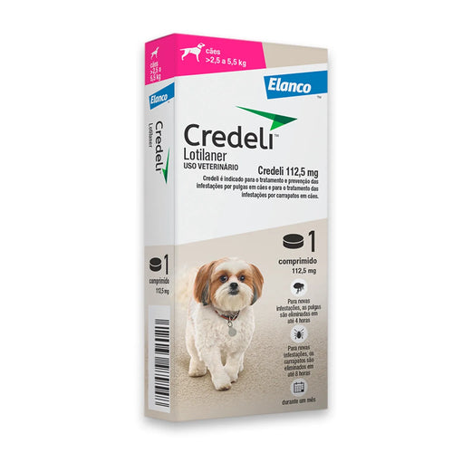 Credeli Plus 112,5 Mg/4.22 Mg Entre 2,8kg E 5,5 Kg Cães Caixa C/1
