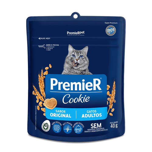 Biscoito Premier Cookie Cães Adultos Pequeno Porte Coco e Aveia Premier Pet 250g