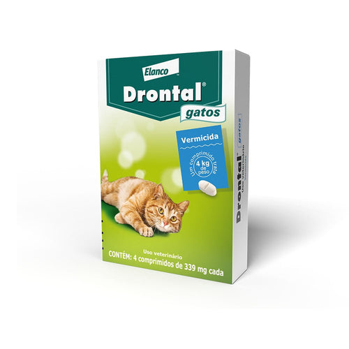 Drontal Gatos Blister C/4 Compr. - Elanc