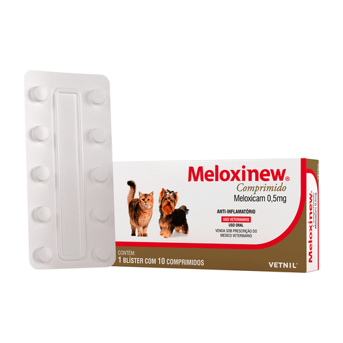 Meloxinew 0,5mg Vetnil com 10 Comprimidos