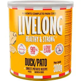 Ração Úmida Livelong Healthy & Strong Sabor Pato Para Cães 300g