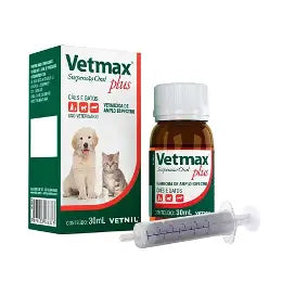 Vermífugo Univet Vetmax Plus Suspensão Vetnil 30ml