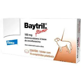 Baytril Flavour 150mg 10comp - Elanco