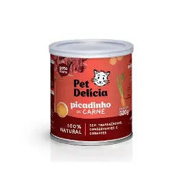 Ração Úmida Pet Delícia Picadinho de Carne Para Gatos Adultos 320g