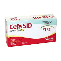 Cefa Sid Para Cães e Gatos 660mg Vansil Com 10cpr