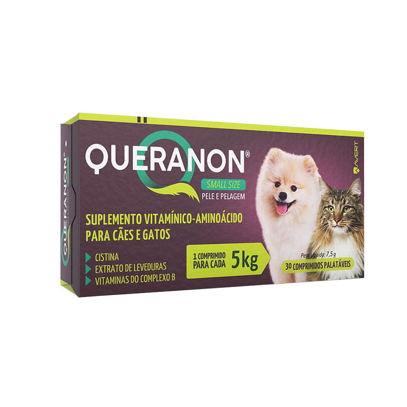 Suplemento Queranon Para Cães 15kg Avert Caixa com 30 Cápsulas