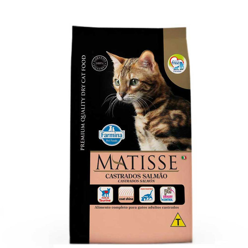 Ração Farmina Matisse Salmão Para Gatos Adultos Castrados 2kg