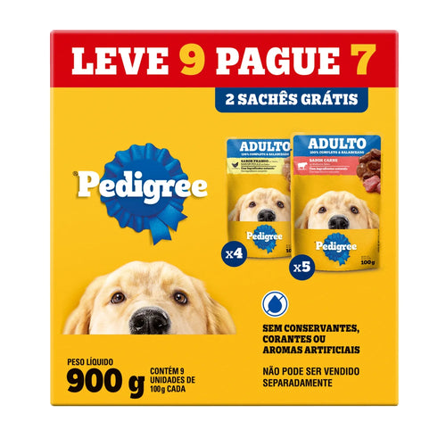 Ração Úmida Sachê Pedigree Cães Filhotes Sabor Carne Ao Molho - 100g