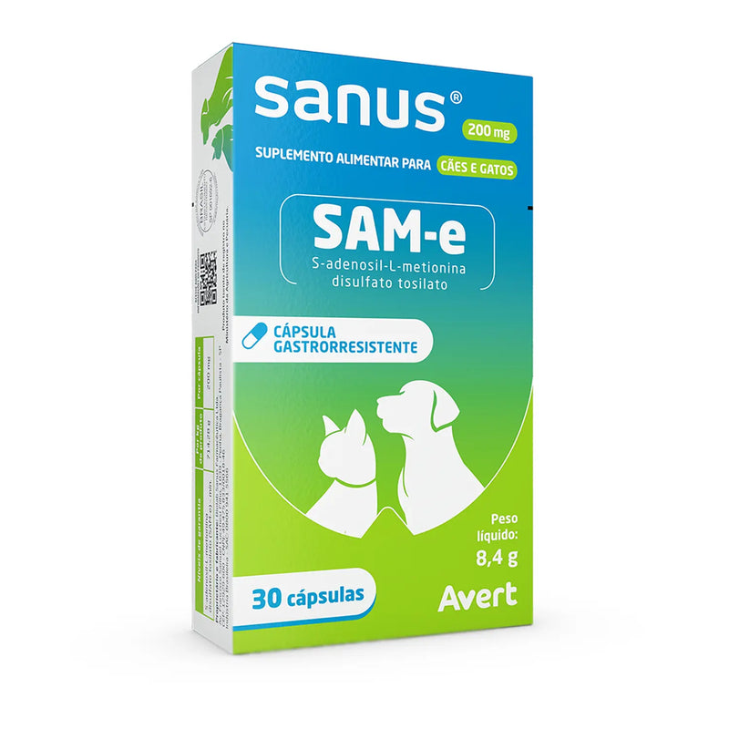 Suplemento Avert Sanus 200mg 30 Cápsulas