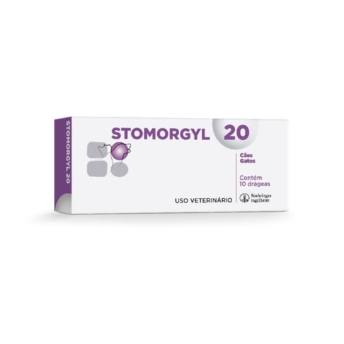Antibiótico Stomorgyl 10 Cães e Gatos Merial com 20 Comprimidos