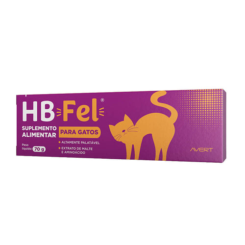 Suplemento Alimentar Hb Fel Para Gatos Avert 70g