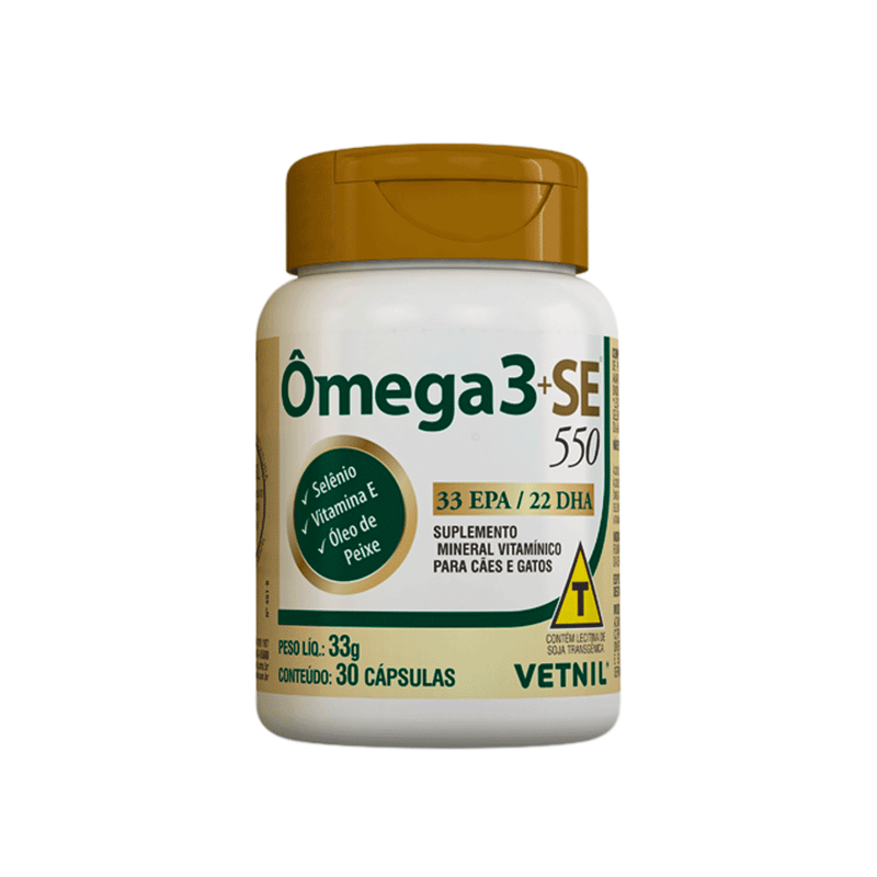Ômega 3 Se 550 Vetnil com 30 Cápsulas