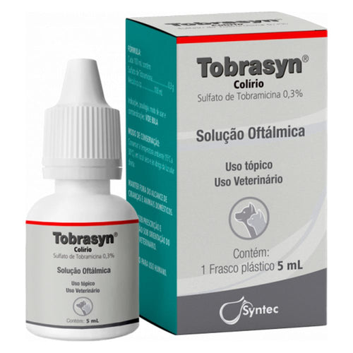 Colírio Tobrasyn para Cães e Gatos Syntec 5ml