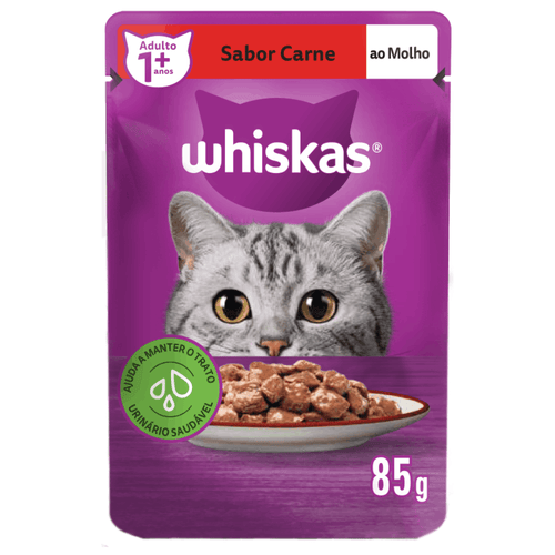 Sachê Whiskas Gatos Adultos Atum ao Molho 85g