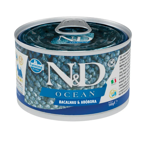Lata Farmina N&D Ocean Para Gatos Adultos Atum e Salmão 70g