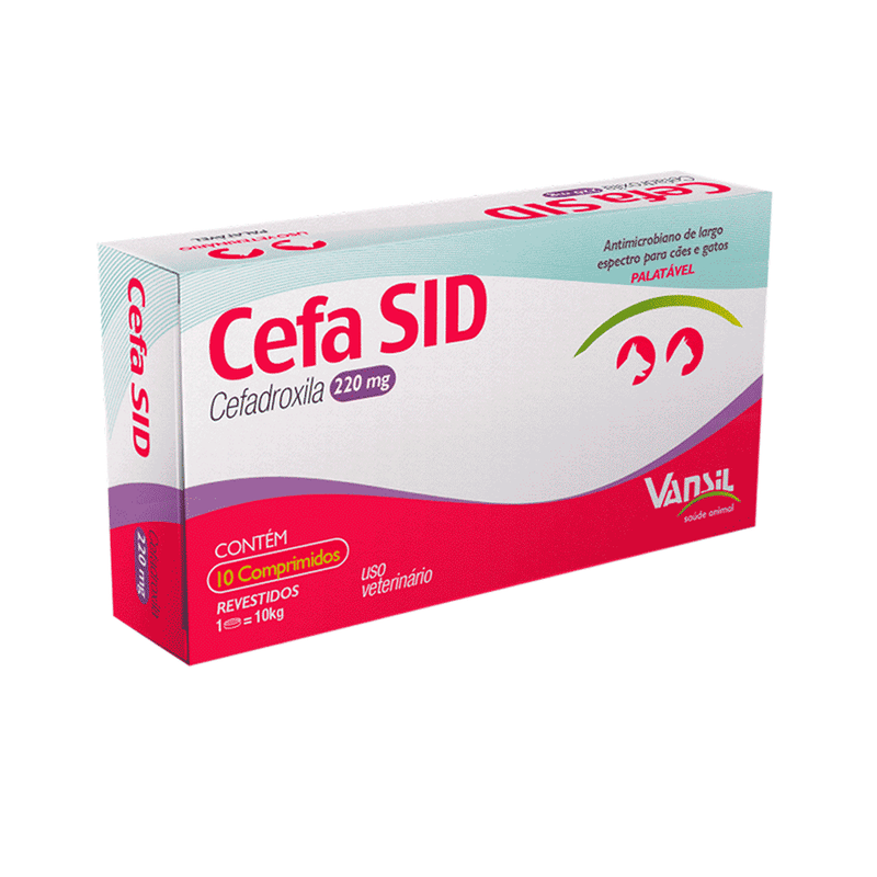 Cefa Sid 220mg Vansil com 10cpr