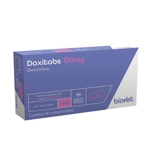 Doxitabs para Cães e Gatos 100mg Biovet 14 Comprimidos