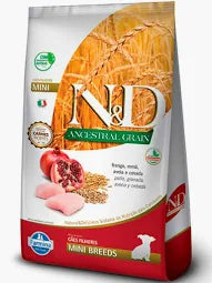 Ração Farmina N&D Ancestral Grain Frango Romã Para Cães Filhotes Raças Pequenas 800g