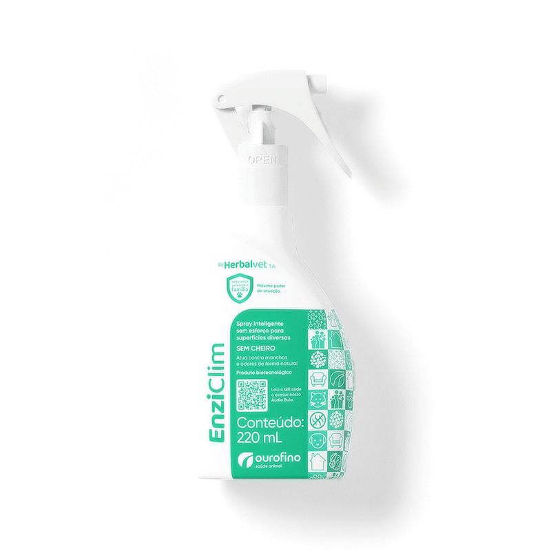 Spray Anti-Odor e Tira Manchas Enziclim Solução Ourofino 480ml
