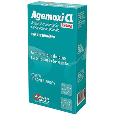 Antibiótico Agener União Agemoxi Cl 250mg com 10 Comprimidos