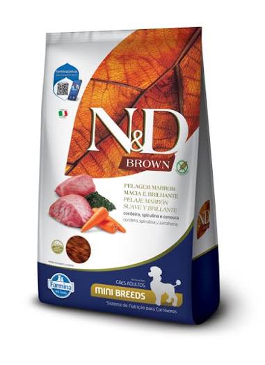 Ração Farmina N&D Brown Cordeiro Para Cães Adultos Raças Pequenas de Pelagem Marrom 2kg