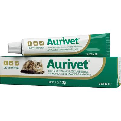 Suspensão Oleosa Otológica Aurivet Vetnil 13g