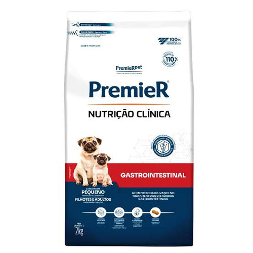 Ração Premier Nutrição E Terapêutica Clínica Gastrointestinal Cães Adultos E Filhotes Raças Pequenas - 2 Kg