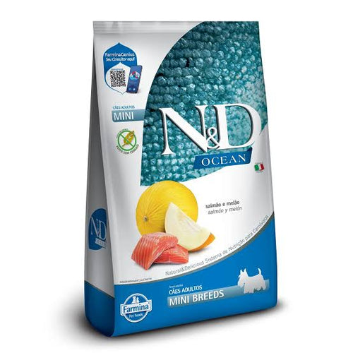 Ração N&D Ocean Salmão E Melão Para Cães Adultos Raças Pequenas 2,5kg