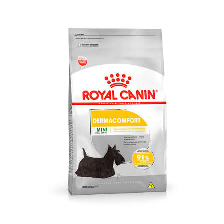 Ração Seca Royal Canin Mini Dermacomfort Para Cães Adultos Ou Idosos de Porte Pequeno 1kg