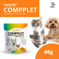 Suplemento Vitamínico Compplet Mix Pet a-Z Organnact 60g