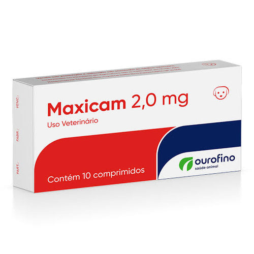 Anti-Inflamatório Ouro Fino Maxicam 2mg com 10 Comprimidos