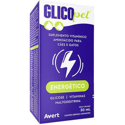 Suplemento Vitamínico Energético Para Cães e Gatos Avert 30ml